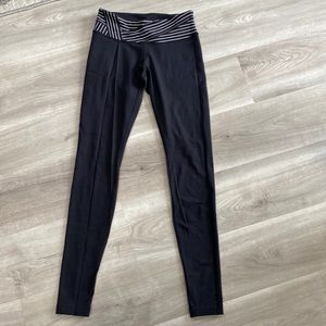 Lululemon black womens 6 wonder under leggings used